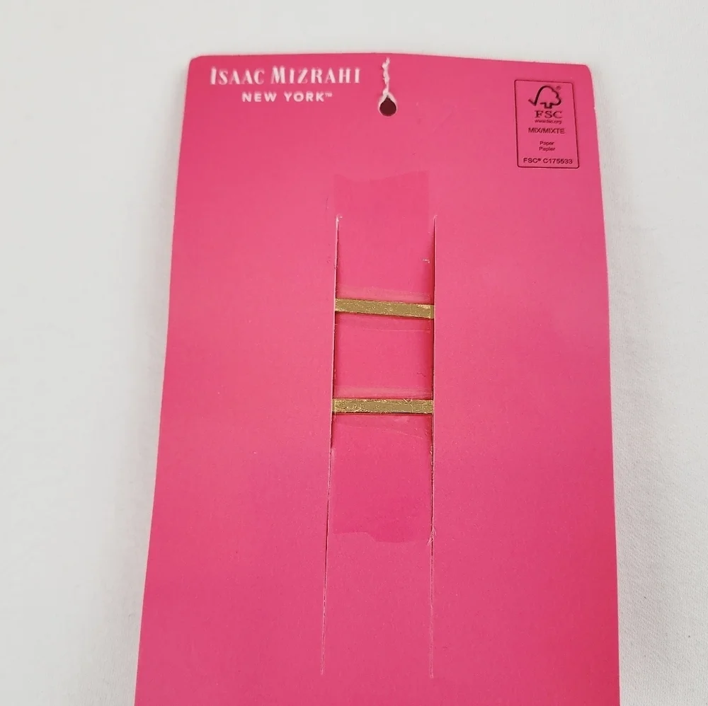 Isaac Mizrahi Gold and Faux Pearl Hair Clips Hair Accessories
